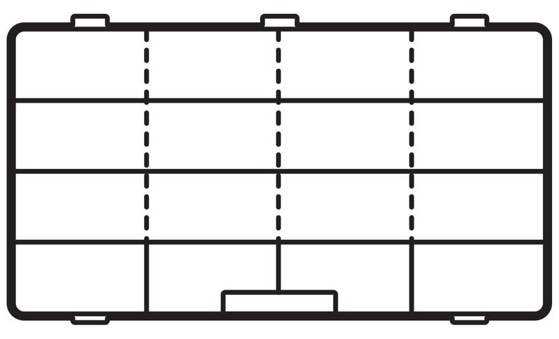 Flambeau Outdoors 7004R Tuff Tainer, Fishing Tackle Tray Box, Includes [9] Zerust Dividers, 16 Compartments - 16.5" x 9.75" x 3.25" - Image 5